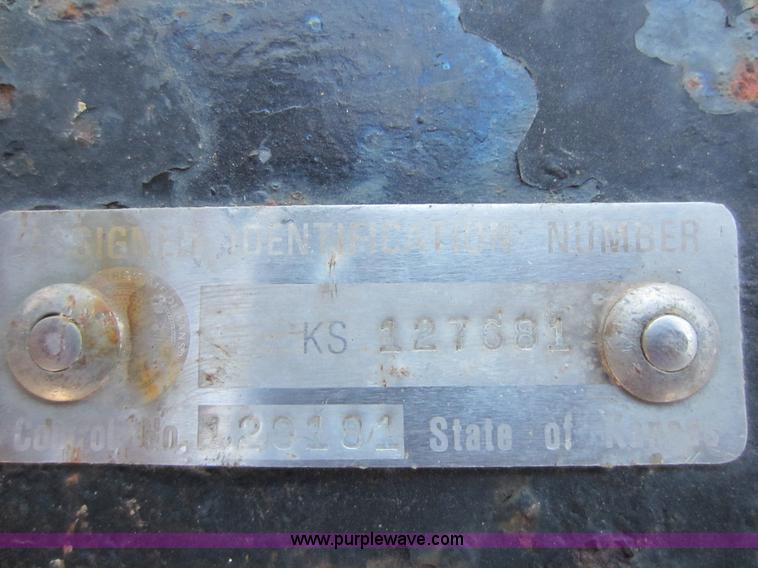 image for item A5598 2007 Shopbuilt 12'W equipment trailer