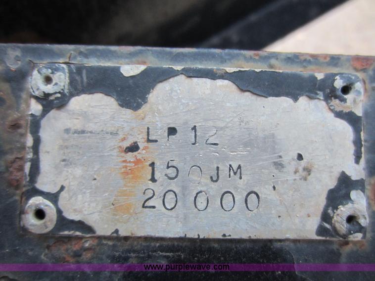 image for item A5598 2007 Shopbuilt 12'W equipment trailer