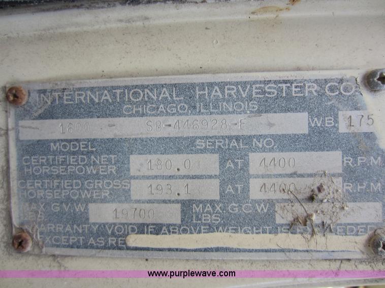 image for item A5604 1965 International Loadstar 1600 truck