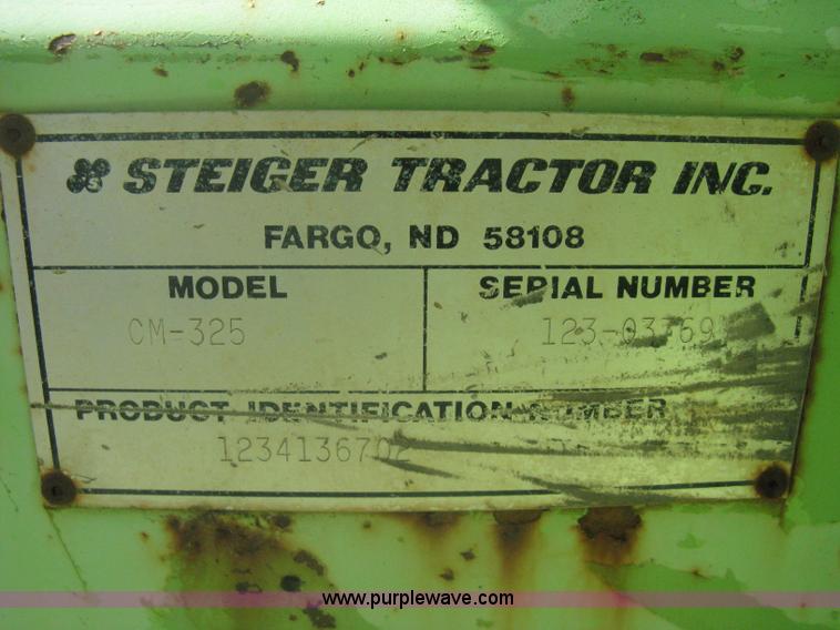 image for item A6079 1983 Steiger Panther CM325 4WD articulated tractor