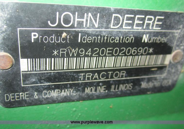 image for item B5690 2004 John Deere 9420 4WD tractor