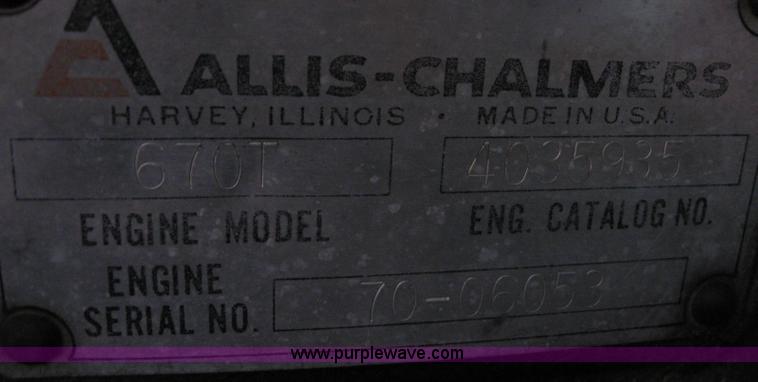 image for item B5746 Allis-Chalmers 7045 tractor