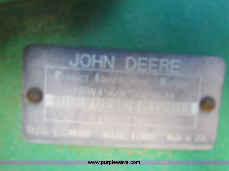 image for item B7142 1992 John Deere 4560 MFWD tractor