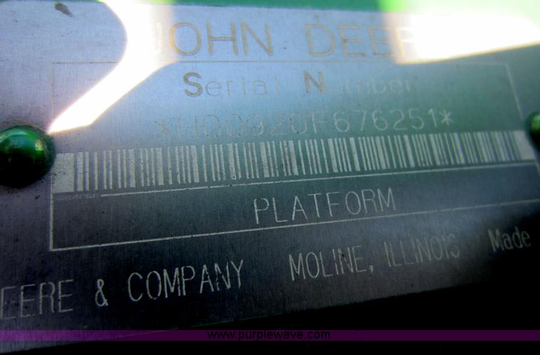 image for item C5327 1998 John Deere 920 flex platform header