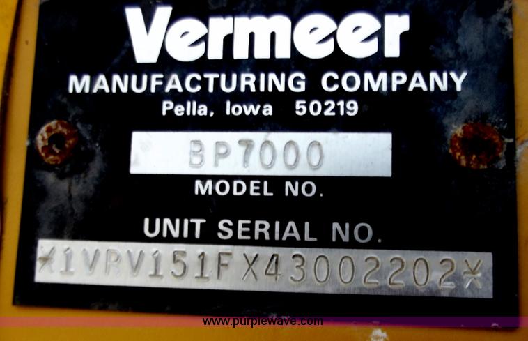 image for item D3513 Vermeer BP7000 bale processor