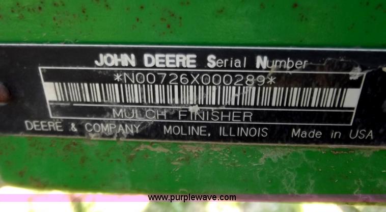image for item D3688 John Deere 726 Mulch Finisher