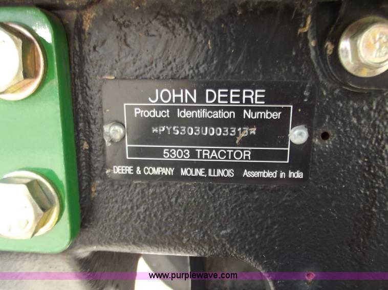 image for item D3698 John Deere 5303 tractor