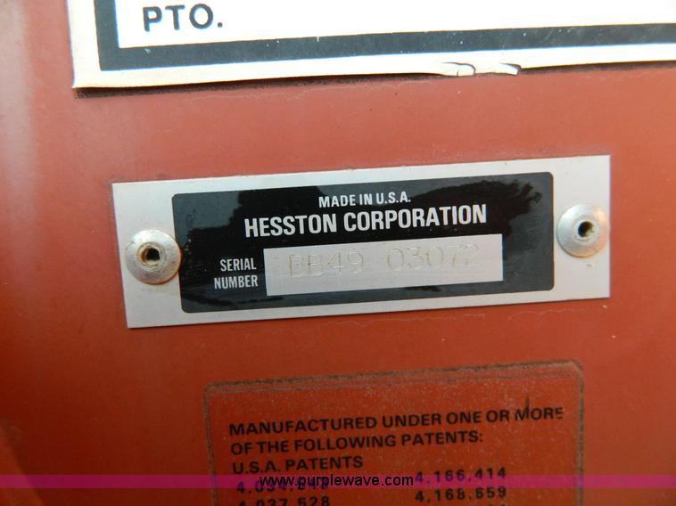 image for item B3537 1990 Hesston 4900 square baler