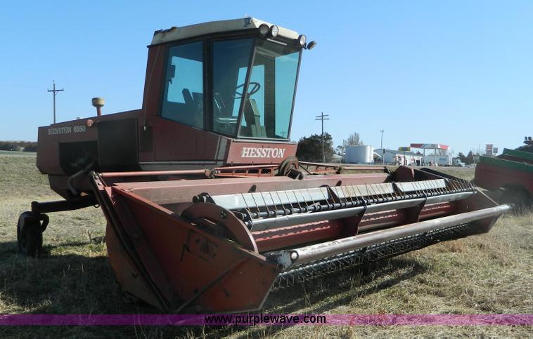 image for item B3540 Hesston 6550 swather