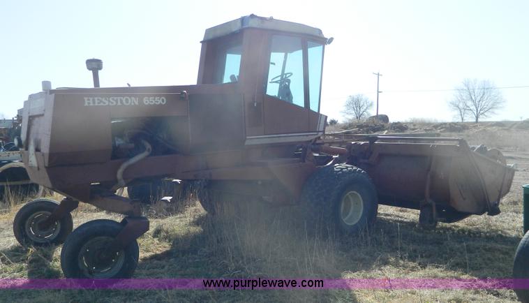 image for item B3540 Hesston 6550 swather