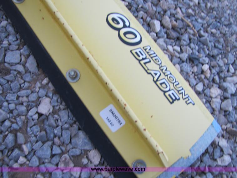image for item C9641 John Deere 60" mid-mount lawn mower snow blade