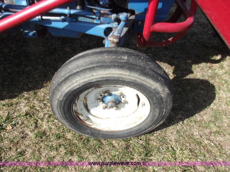 image for item D3580 1968 Ford 2000 tractor with loader and rotary mower