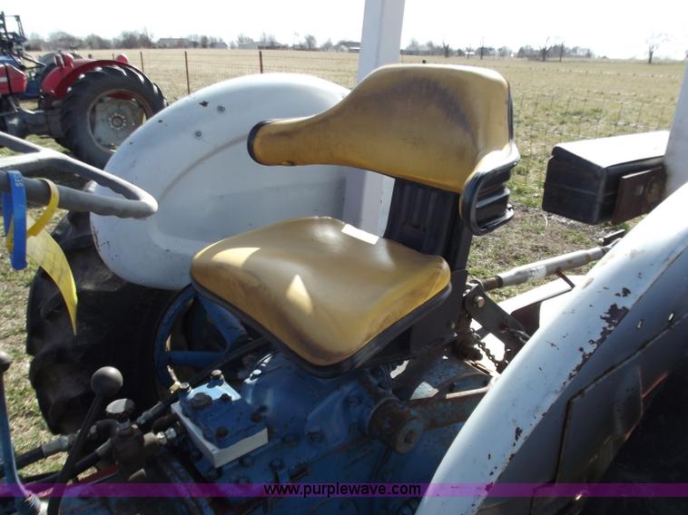 image for item D3580 1968 Ford 2000 tractor with loader and rotary mower