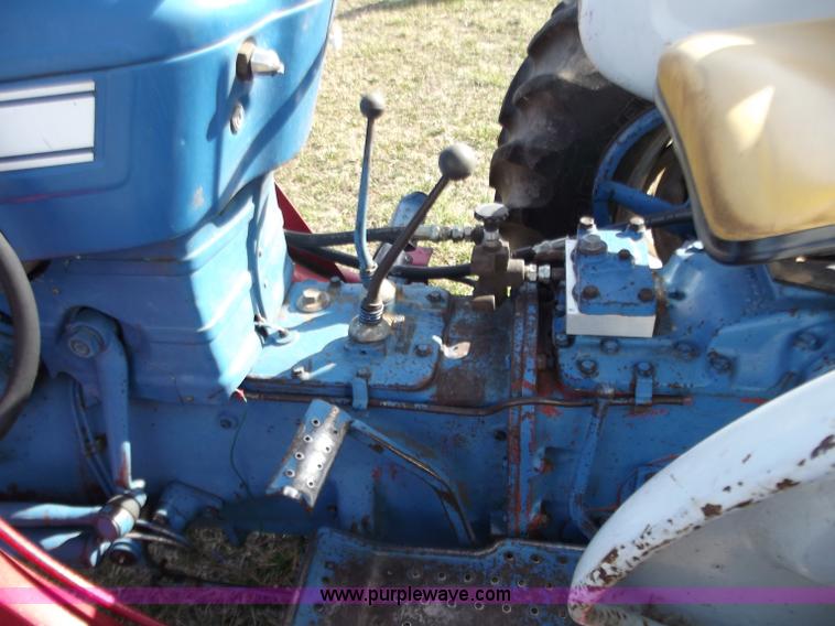 image for item D3580 1968 Ford 2000 tractor with loader and rotary mower