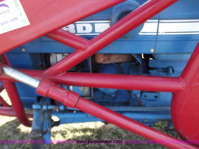 image for item D3580 1968 Ford 2000 tractor with loader and rotary mower