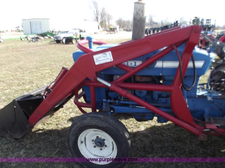 image for item D3580 1968 Ford 2000 tractor with loader and rotary mower