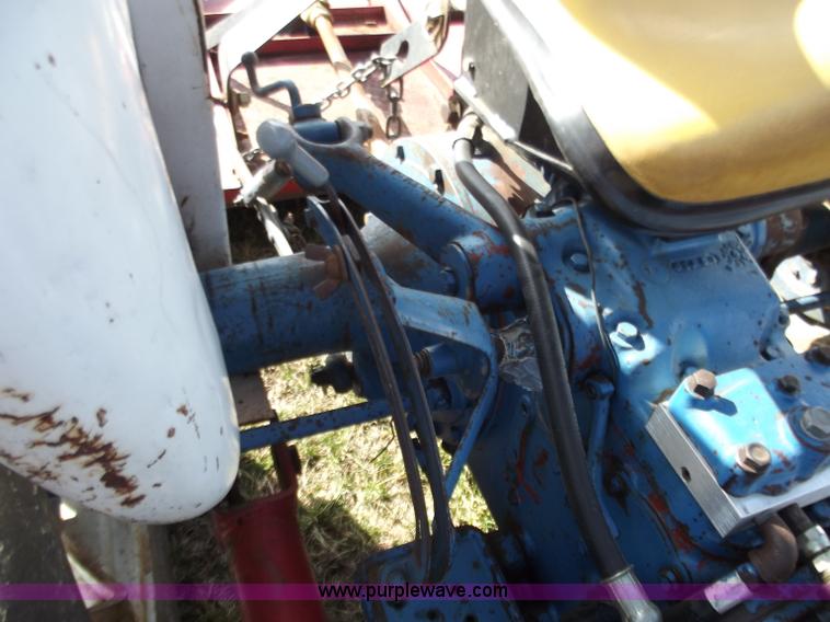 image for item D3580 1968 Ford 2000 tractor with loader and rotary mower