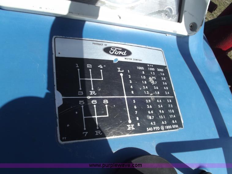 image for item D3580 1968 Ford 2000 tractor with loader and rotary mower