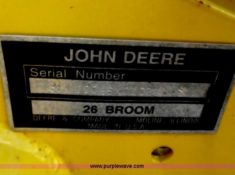 image for item D3587 John Deere 26 Broom 5' broom