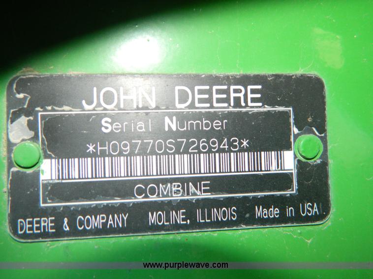image for item D8891 2008 John Deere 9770 STS combine