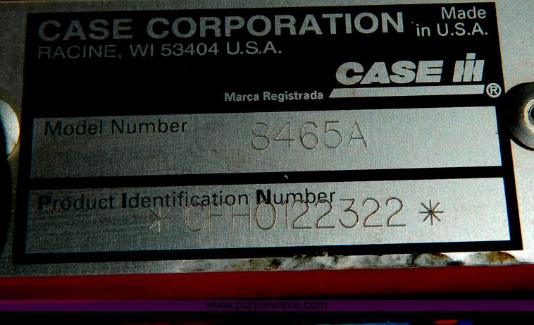 image for item D8897 1997 Case IH 8465 round baler