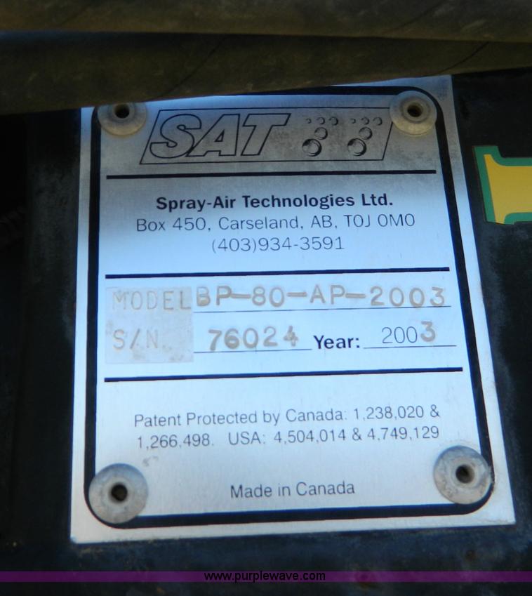 image for item D8904 2007 Apache AS1210 self propelled sprayer