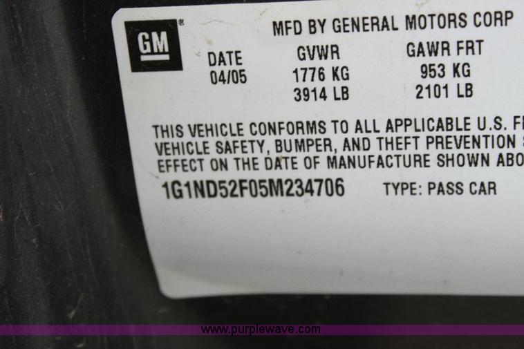 image for item 6531 2005 Chevrolet Malibu