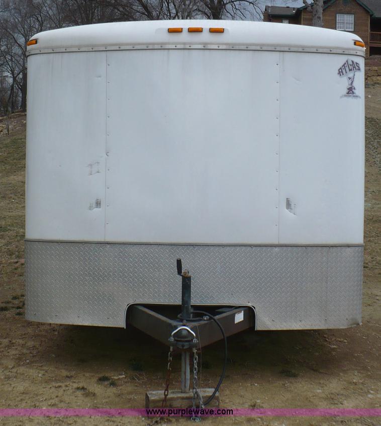 image for item B1033 2006 Atlas tandem axle enclosed car trailer