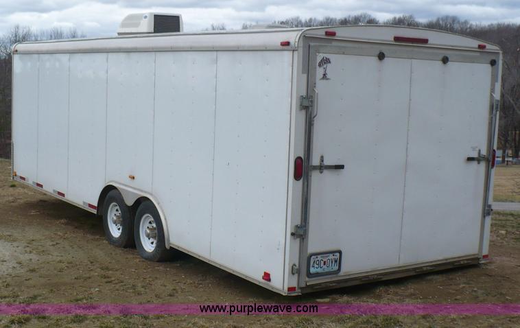 image for item B1033 2006 Atlas tandem axle enclosed car trailer