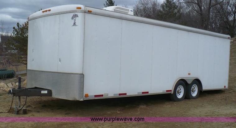 image for item B1033 2006 Atlas tandem axle enclosed car trailer