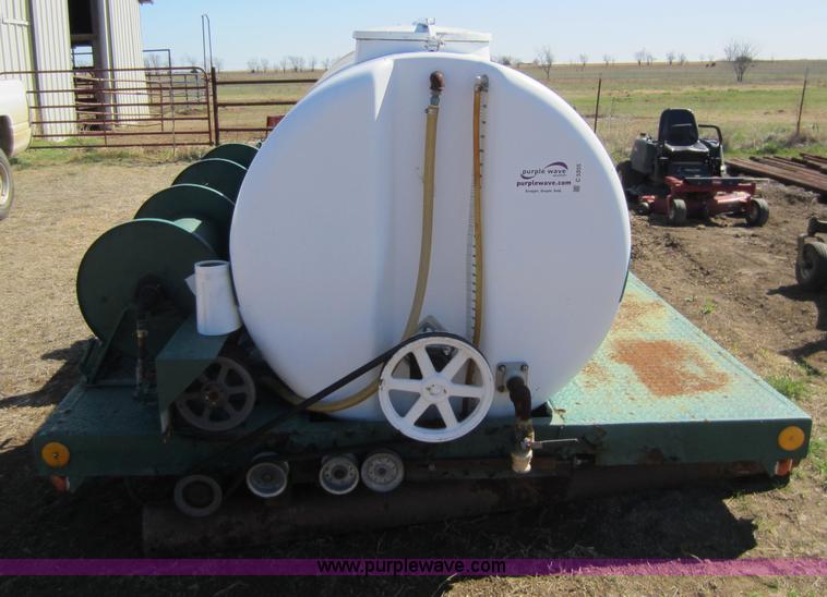 image for item C5355 Dual compartment fiberglass tank on truck bed