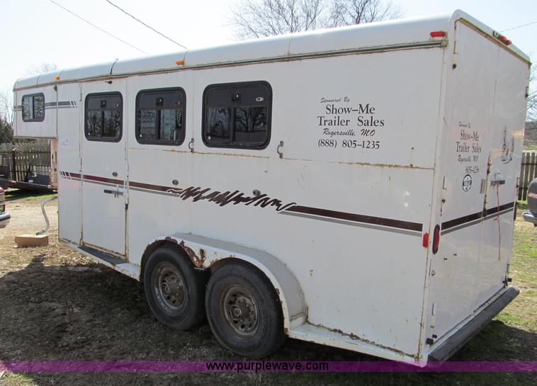 image for item D3097 1998 Titan gooseneck horse trailer