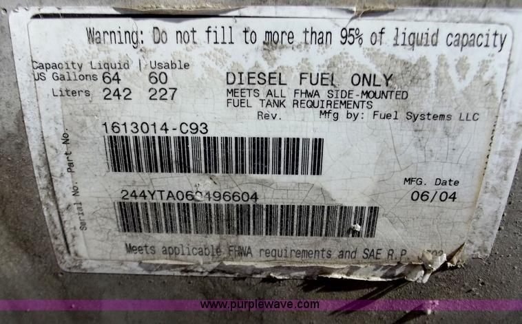 image for item D3521 60 gallon aluminum fuel tank