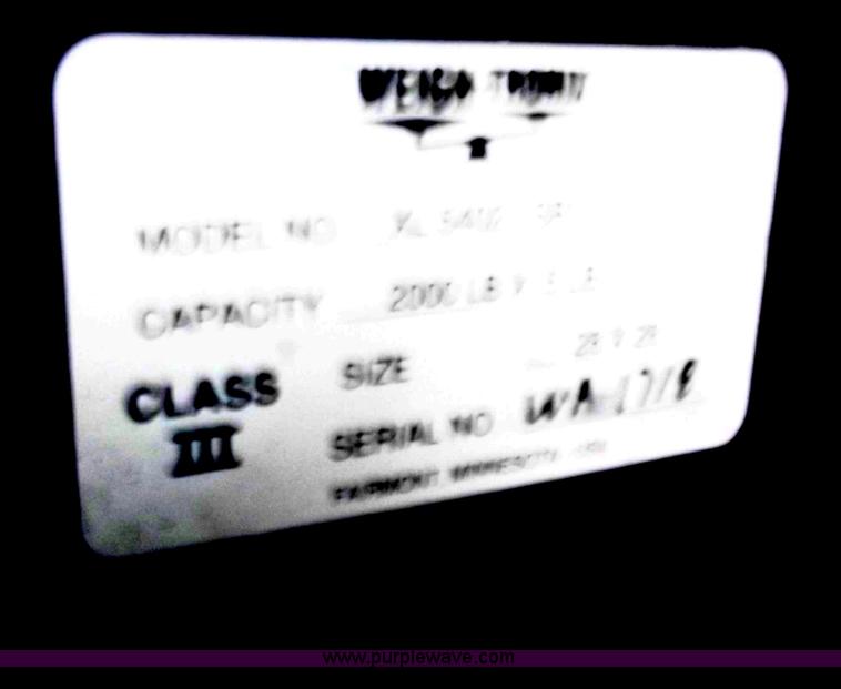 image for item D3540 Tronix XL weight scale on casters