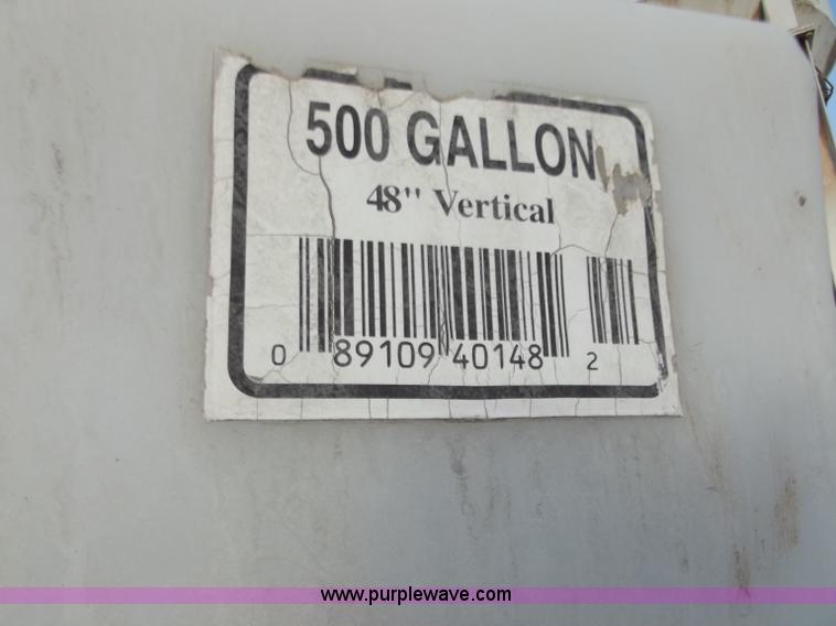 image for item D3564 500 gallon plastic water tank