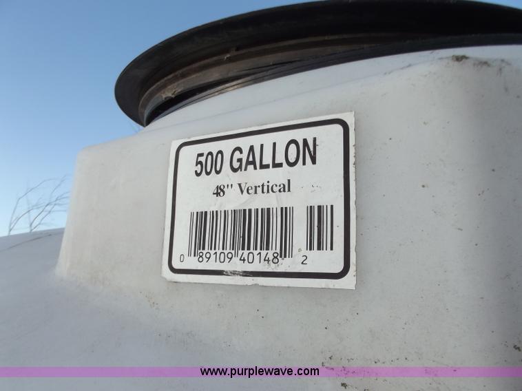 image for item D3565 500 gallon plastic water tank