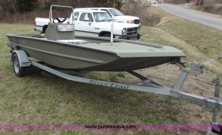 image for item D3657 2007 Ex-Cel Rivertrail 16' boat and trailer