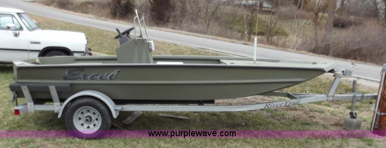 image for item D3657 2007 Ex-Cel Rivertrail 16' boat and trailer