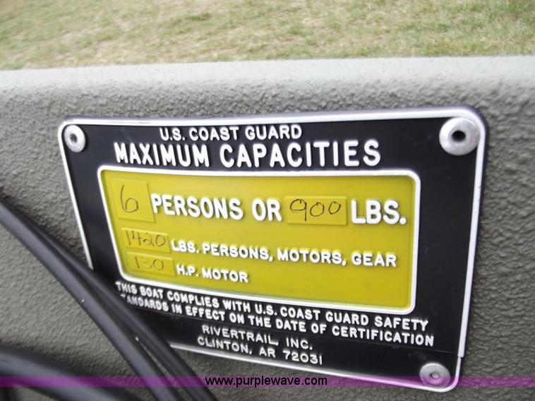 image for item D3657 2007 Ex-Cel Rivertrail 16' boat and trailer