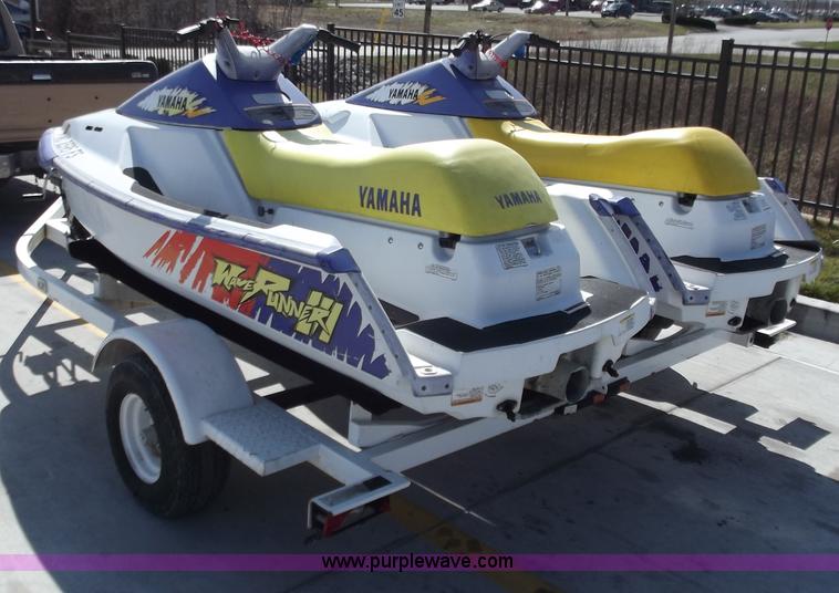 image for item D3682 (2) Yamaha jet skis with trailer