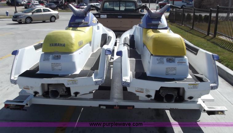 image for item D3682 (2) Yamaha jet skis with trailer