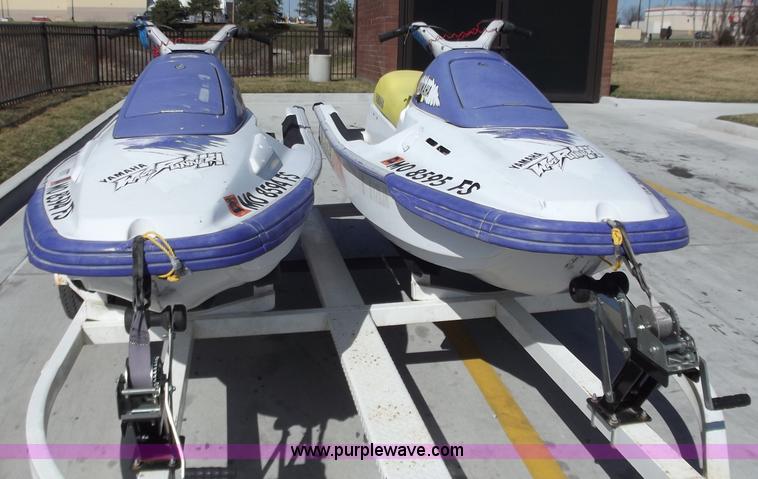 image for item D3682 (2) Yamaha jet skis with trailer