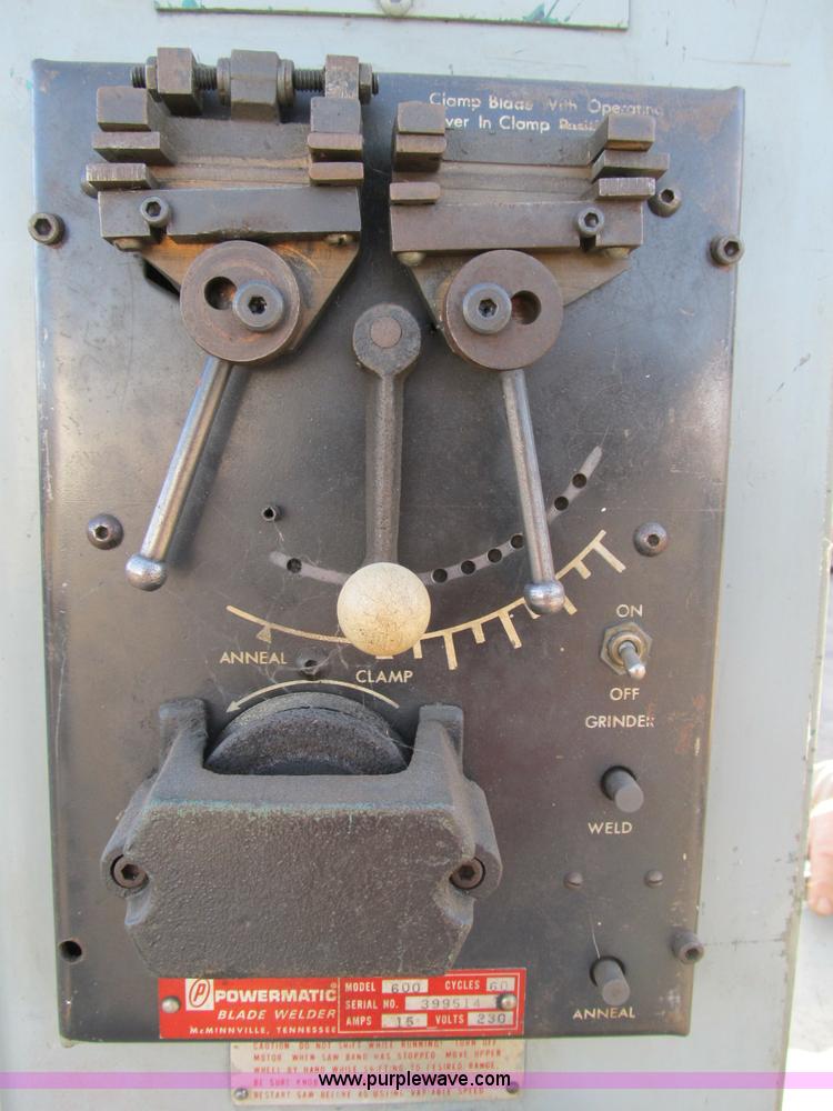 image for item D9320 Powermatic Band saw with blade welder