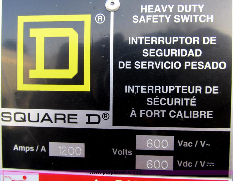 image for item D9322 Square D 1,200 amp disconnect box