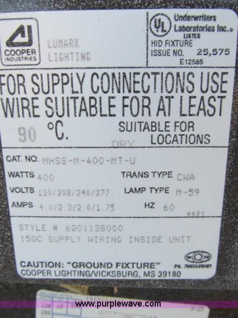 image for item D9328 (6) Cooper industrial lighting fixtures