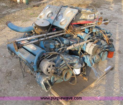 image for item D9418 (2) Chris Craft 283 boat engines with dash and controls