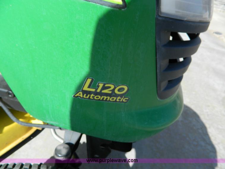 image for item E9453 John Deere L120 lawn mower