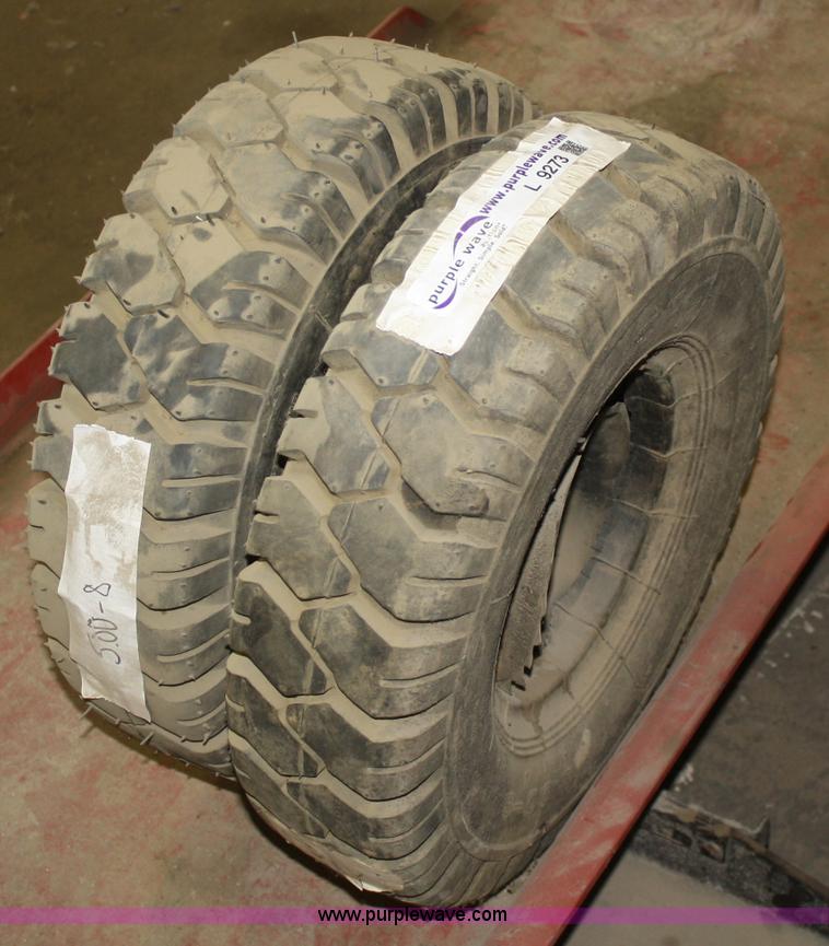 image for item L9273 (2) Westlake 5.00-8 forklift tires