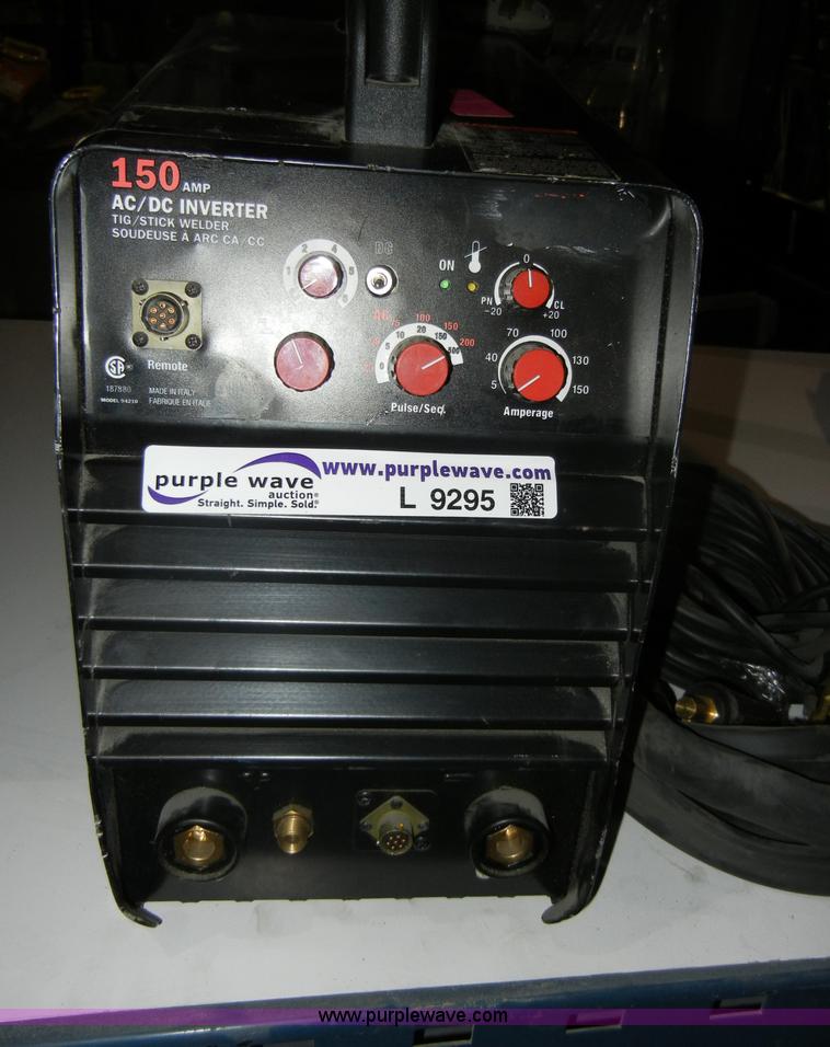 image for item L9295 Schumacher tig/stick welder