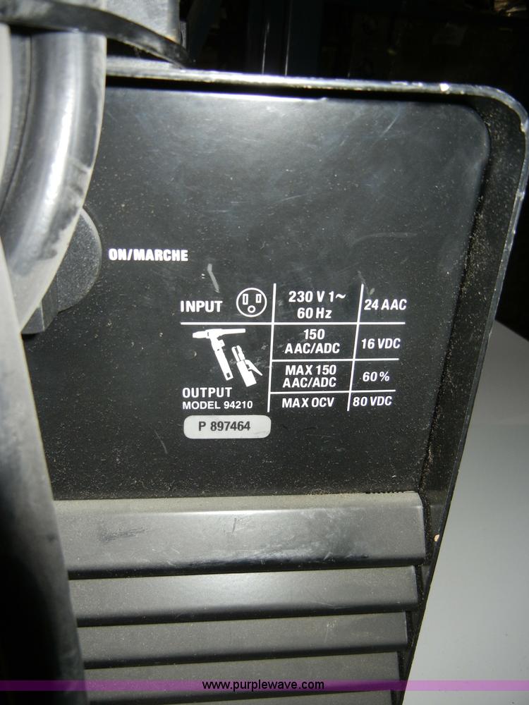 image for item L9295 Schumacher tig/stick welder
